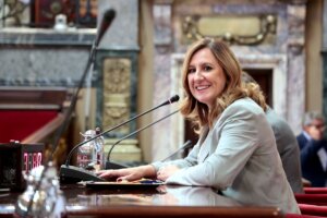 María José Catalá en el Pleno municipal de Valencia